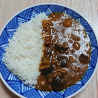 なすとひき肉のカレーライス♡